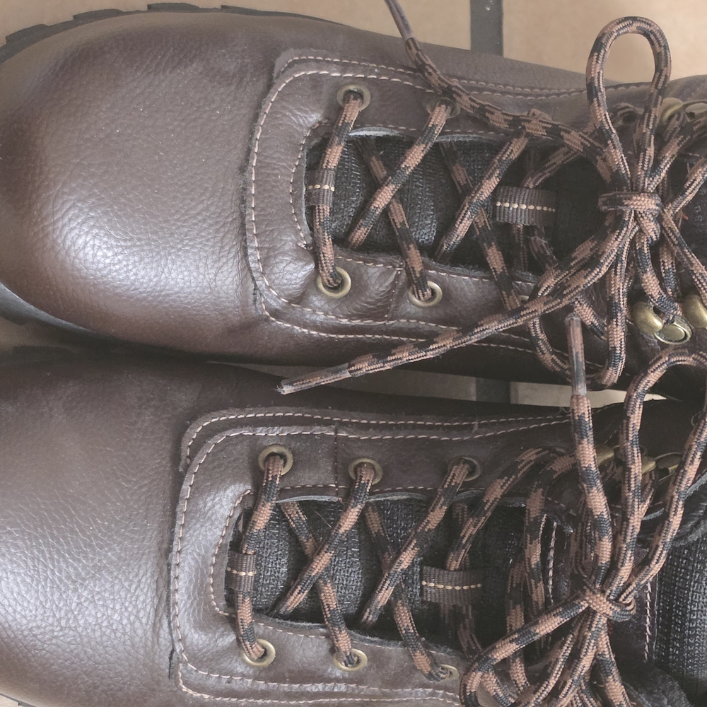 Weatherproof Men’s Brown Leather Lace-Up Boots